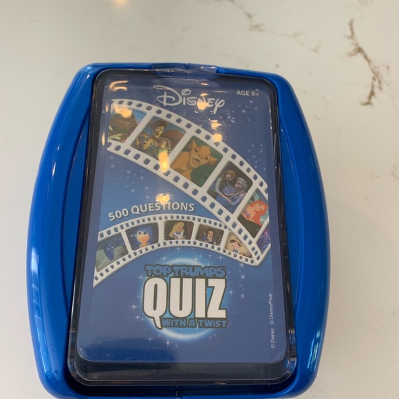 Disney Card Trivia 500 Questions NEW Sealed Tops Trumps Quiz With A Twist - Picture 1 of 9